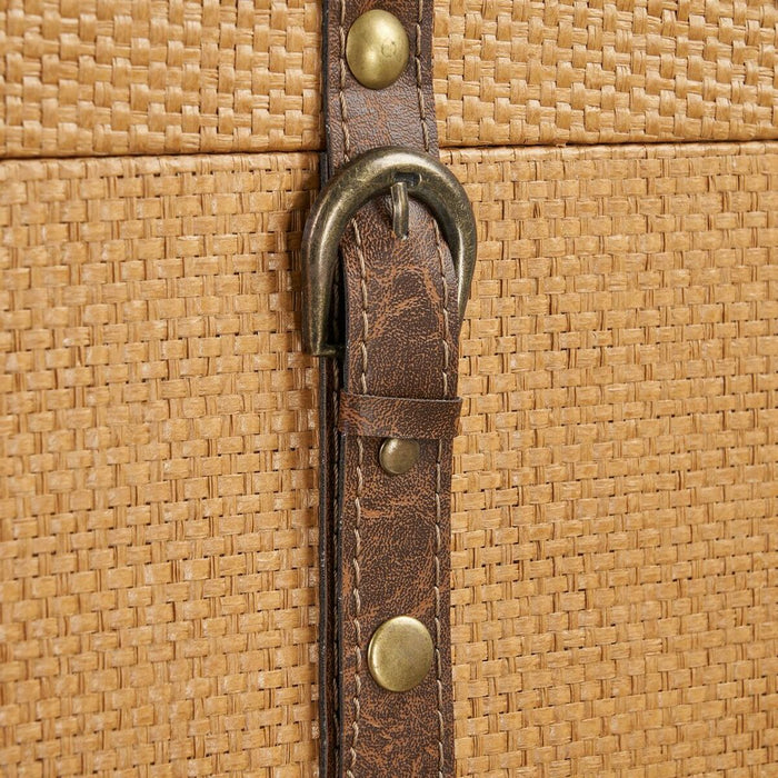 Trunk Set 70 x 38 x 35 cm DMF Rattan (3 Pieces)