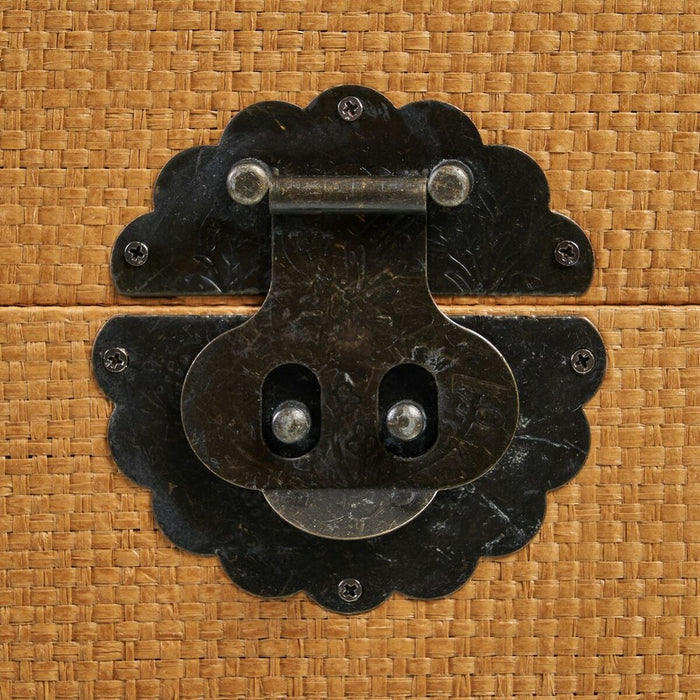 Trunk Set 70 x 38 x 35 cm DMF Rattan (3 Pieces)