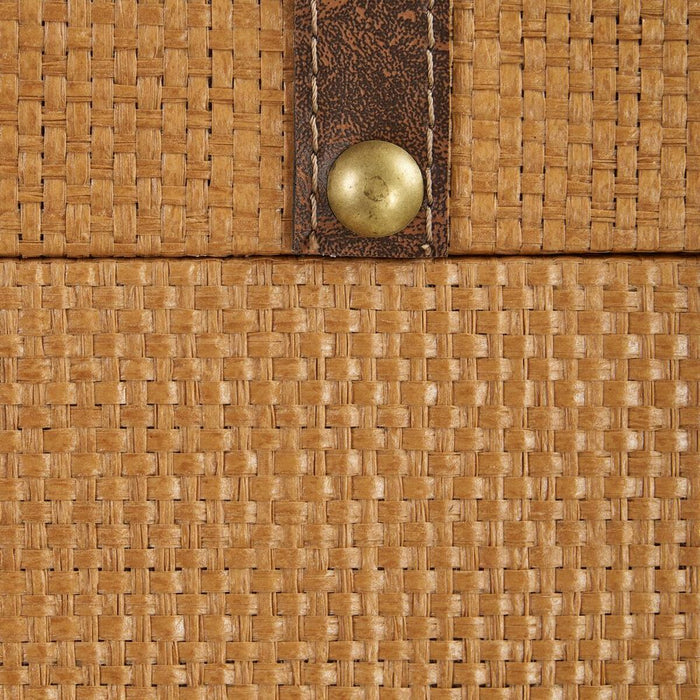 Trunk Set 70 x 38 x 35 cm DMF Rattan (3 Pieces)