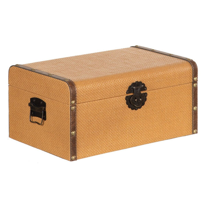 Trunk Set 45 x 30 x 22 cm DMF Rattan (3 Pieces)