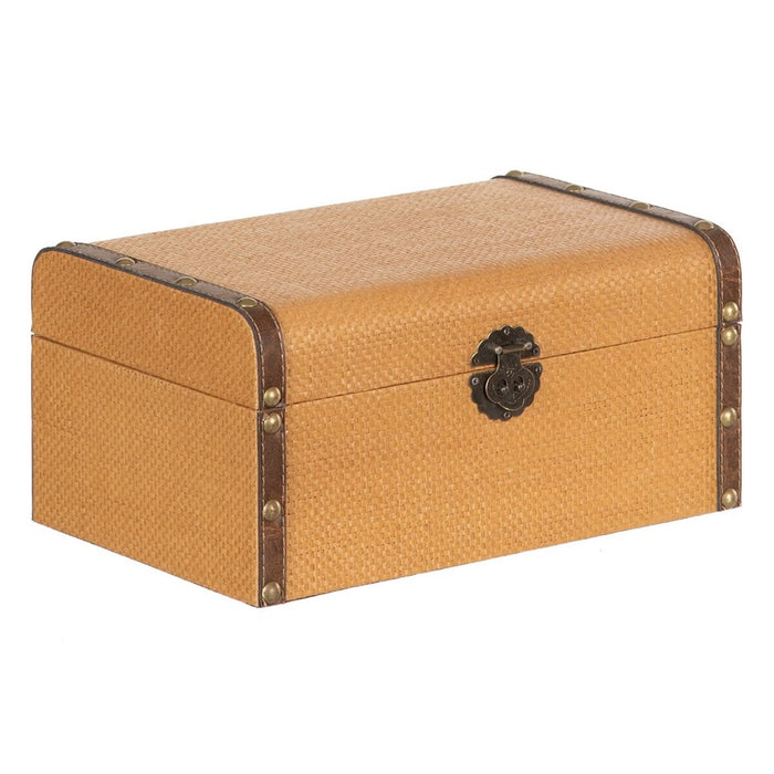 Trunk Set 45 x 30 x 22 cm DMF Rattan (3 Pieces)