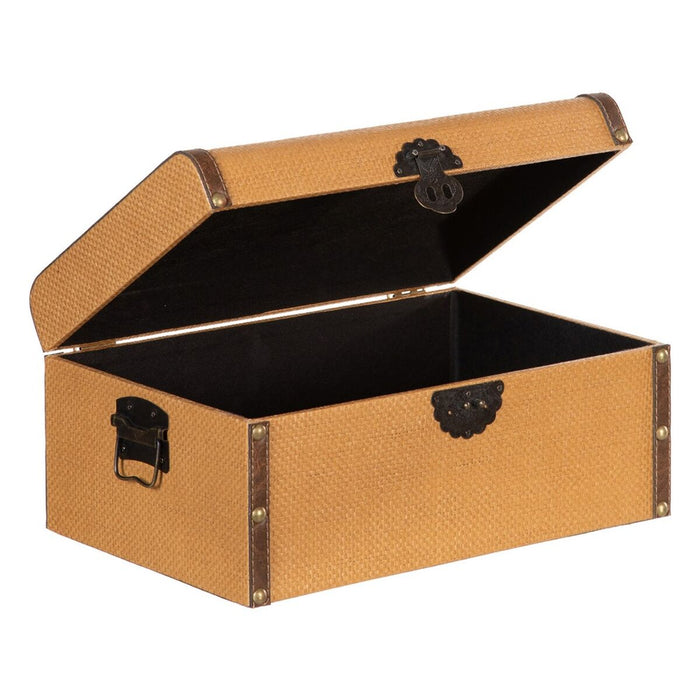 Trunk Set 45 x 30 x 22 cm DMF Rattan (3 Pieces)