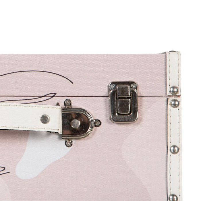 Trunk Set 34.5 x 24.5 x 14 cm DMF Canvas (2 Pieces)