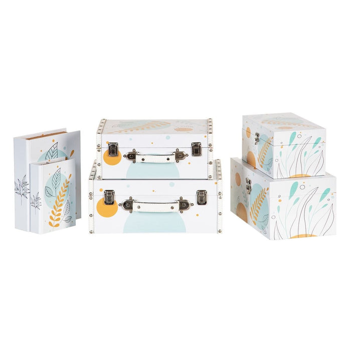 Trunk Set 34.5 x 24.5 x 14 cm DMF Canvas (2 Pieces)