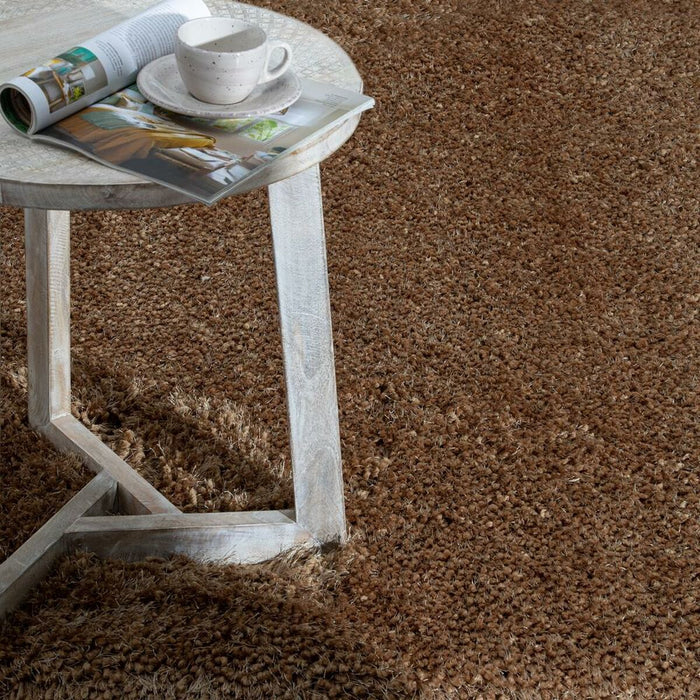 Alfombra 80 x 150 cm Marrón Poliéster