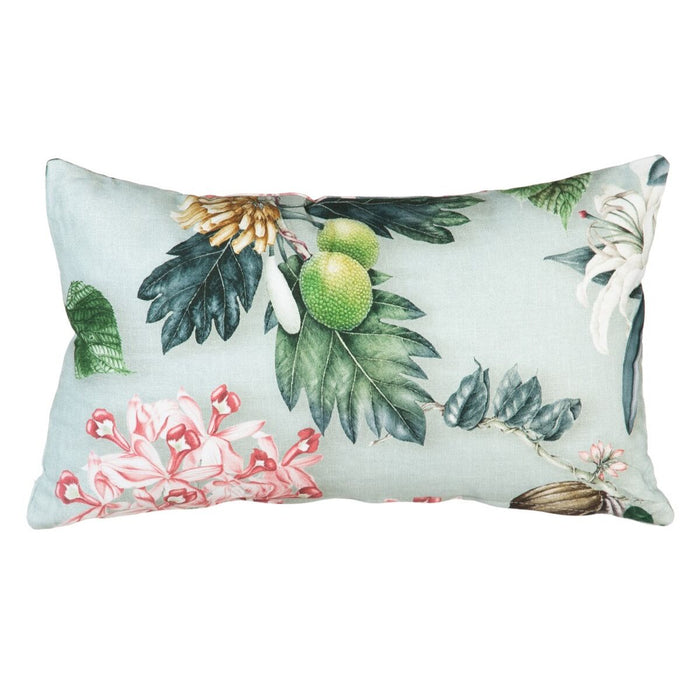 Turquoise Orchid Cushion 50 x 30 cm