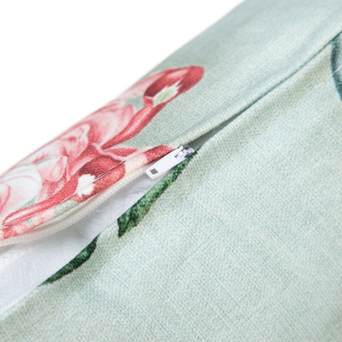 Turquoise Orchid Cushion 50 x 30 cm