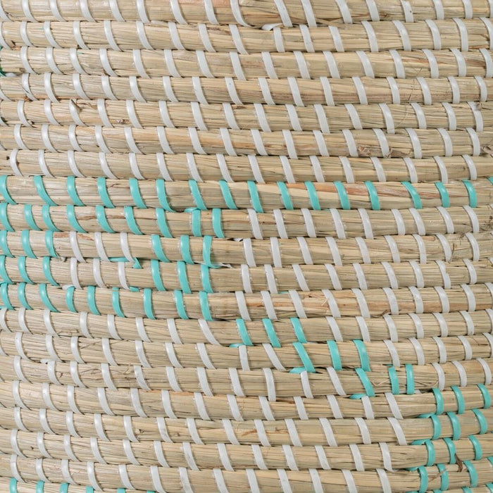 Natural Gray Basket Set Natural Fiber 38 x 38 x 58 cm (2 Pieces)