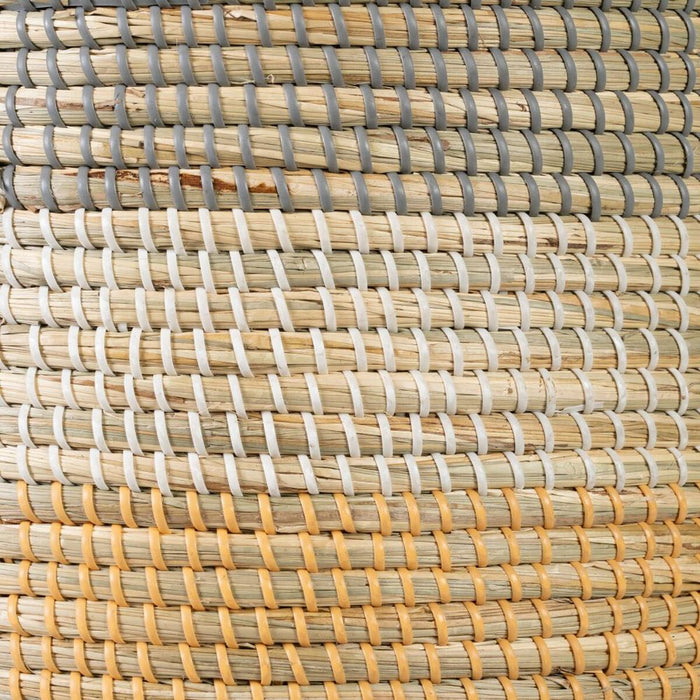 Basket Set 38 x 38 x 50 cm Natural Grey Natural Fiber (2 Pieces)