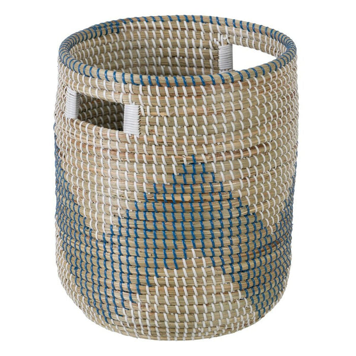 Basket Set 38 x 38 x 50 cm Natural Grey Natural Fiber (2 Pieces)