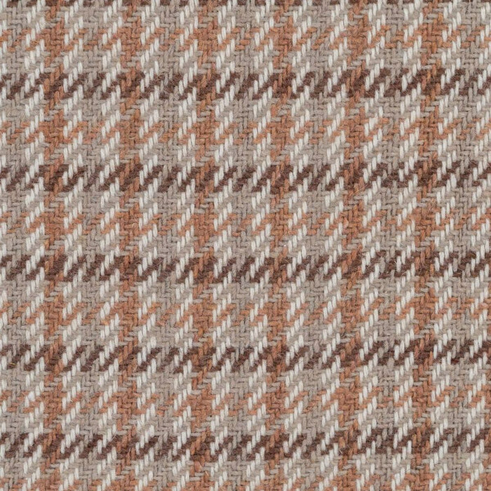 Set of trunks 80 x 41.5 x 25 cm synthetic fabric wood checkered (2 pieces)