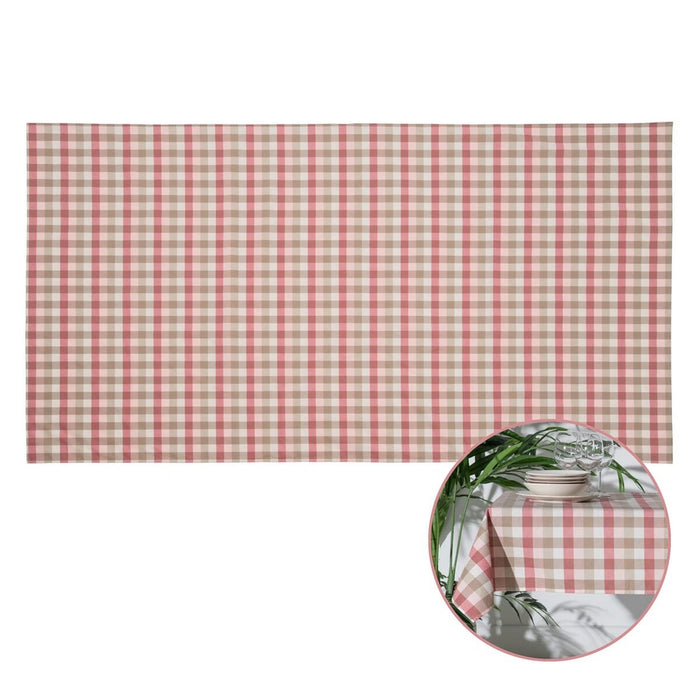 Pink Tablecloth Polyester 100% cotton 140 x 240 cm