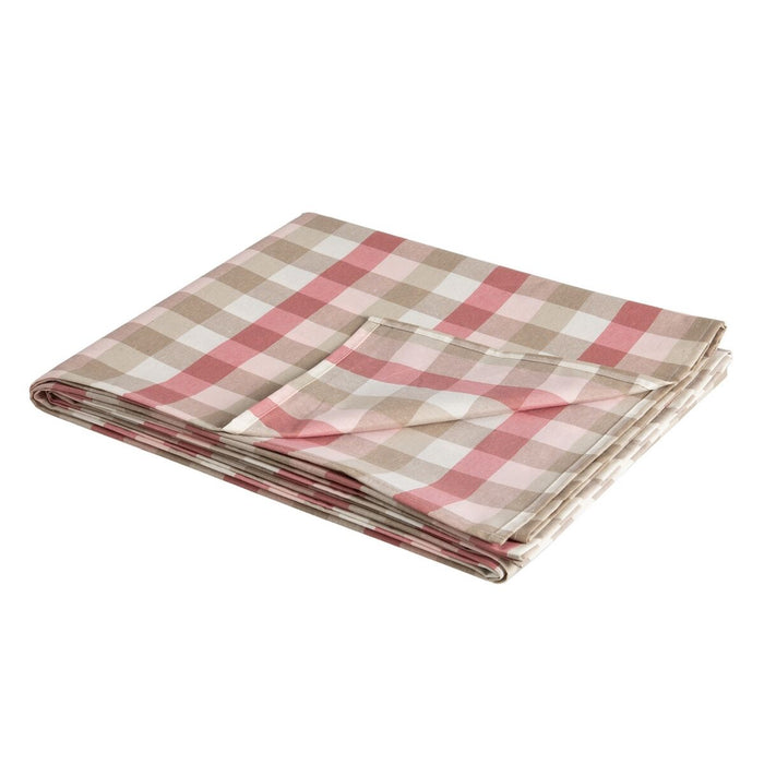 Pink Tablecloth Polyester 100% cotton 140 x 240 cm