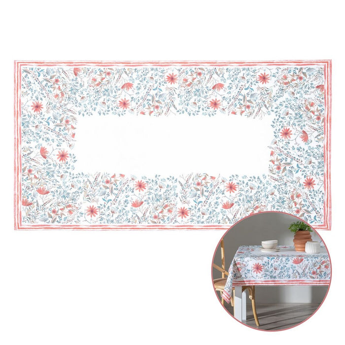 Blue Tablecloth Polyester 100% cotton 140 x 240 cm