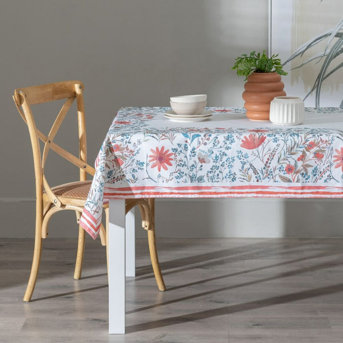 Blue Tablecloth Polyester 100% cotton 140 x 240 cm