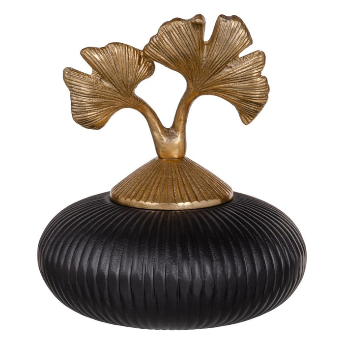 Multipurpose Box Black Gold Aluminum 20 x 20 x 24 cm