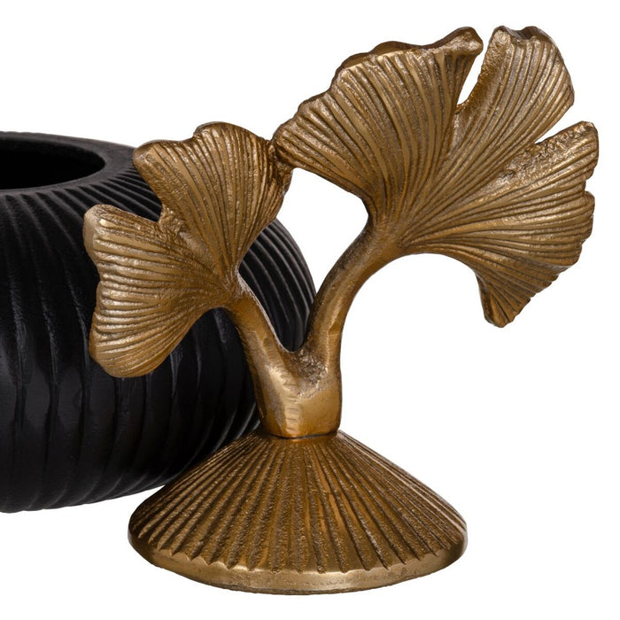 Multipurpose Box Black Gold Aluminum 20 x 20 x 24 cm