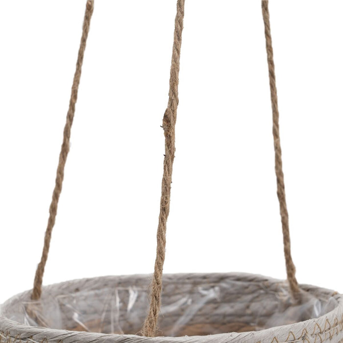 Natural Gray Basket Set Natural Fiber 20 x 20 x 27 cm (3 Pieces)