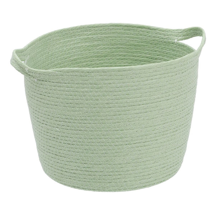 Light Green Rope Basket Set 26 x 26 x 33 cm (3 Pieces)