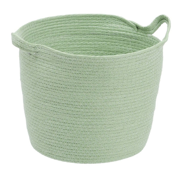 Rope Basket Set 33 x 33 x 38 cm Light Green (3 Pieces)