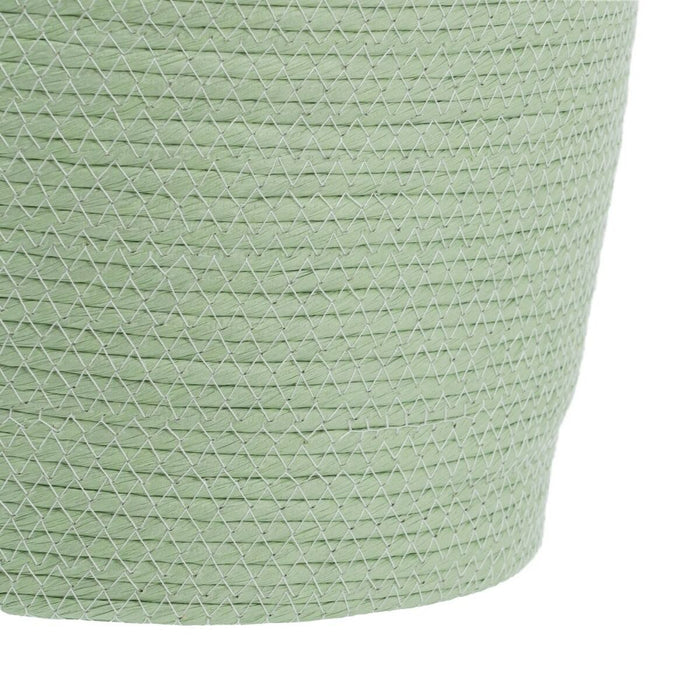 Light Green Rope Basket Set 48 x 48 x 42 cm (3 Pieces)
