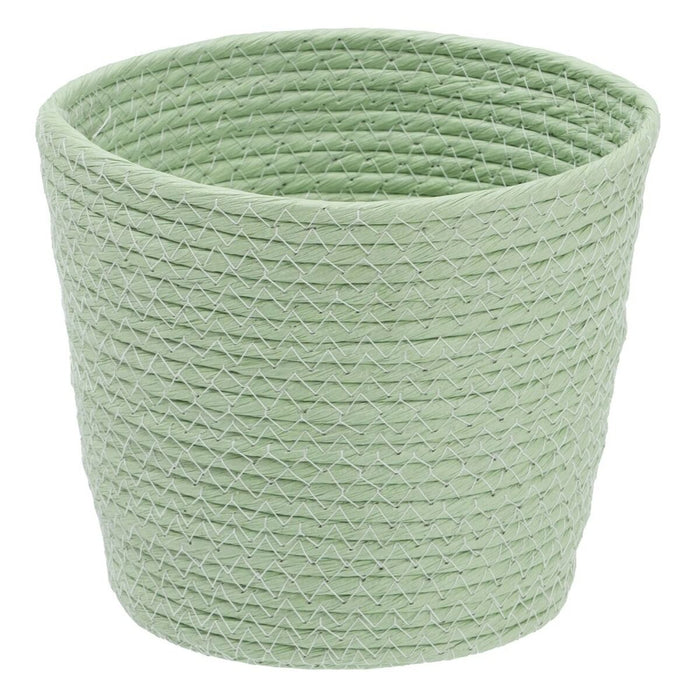 Rope Basket Set 17 x 17 x 20 cm Light Green (3 Pieces)