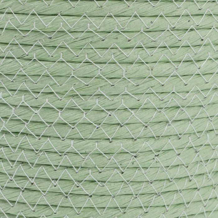 Rope Basket Set 17 x 17 x 20 cm Light Green (3 Pieces)