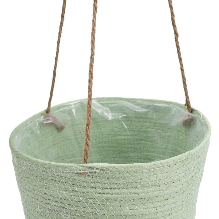Rope Basket Set 20 x 20 x 27 cm Light Green (3 Pieces)