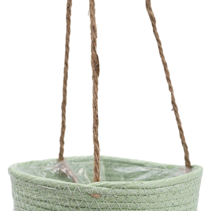 Rope Basket Set 20 x 20 x 27 cm Light Green (3 Pieces)
