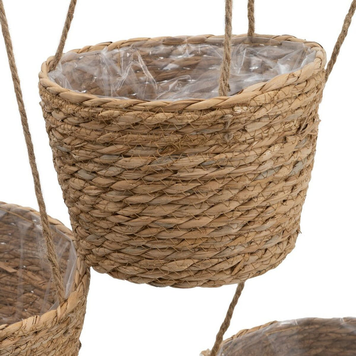 Natural Fiber Basket Set 20 x 20 x 27 cm (3 Pieces)