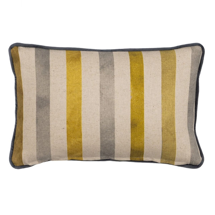 Beige Ochre Flower Cushion 45 x 30 cm