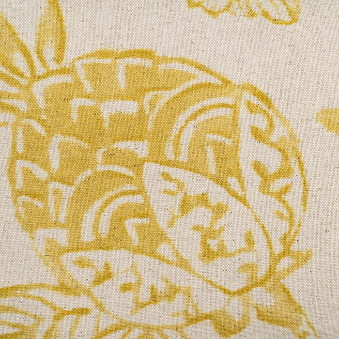 Beige Ochre Flower Cushion 45 x 30 cm