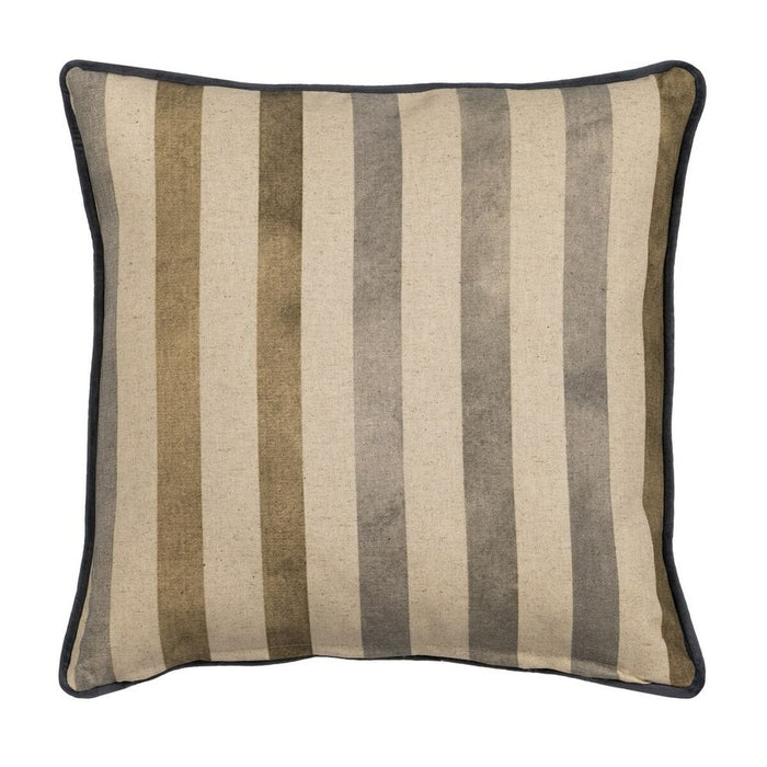 Cojín Beige Gris Flores 45 x 45 cm