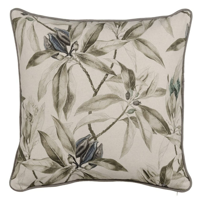 Linen Leaves Cushion 60 x 60 cm 100% cotton