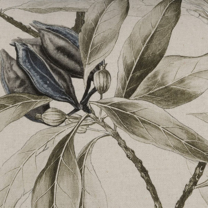 Linen Leaves Cushion 60 x 60 cm 100% cotton