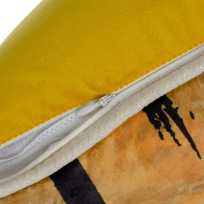 Cojín Negro Dorado Poliéster 45 x 45 cm