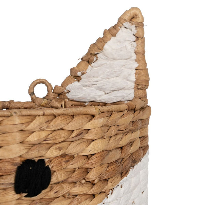 Zorro Basket White Black Beige Natural fiber 30 x 11 x 33 cm