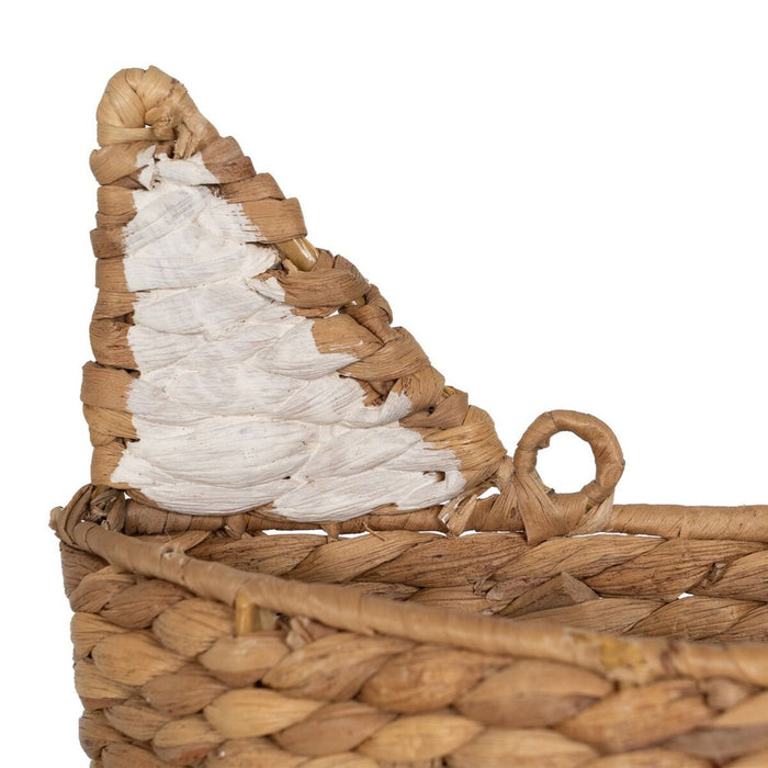 Zorro Basket White Black Beige Natural fiber 30 x 11 x 33 cm
