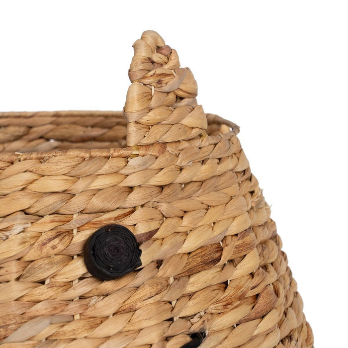 Cat Basket White Black Beige Natural fiber 41 x 41 x 38 cm