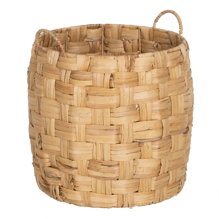 Beige Natural Fiber Basket Set 37 x 37 x 40 cm (3 Units)