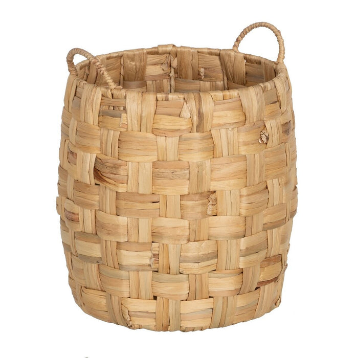 Beige Natural Fiber Basket Set 37 x 37 x 40 cm (3 Units)