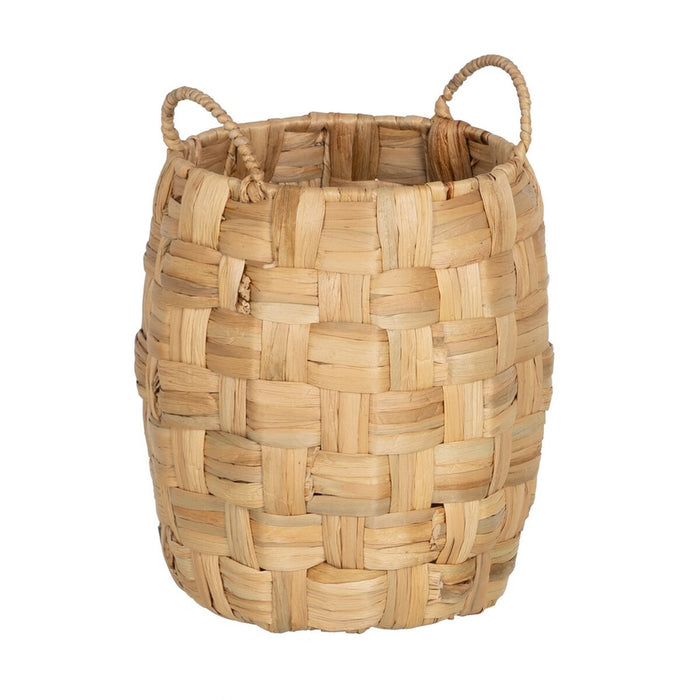Beige Natural Fiber Basket Set 37 x 37 x 40 cm (3 Units)