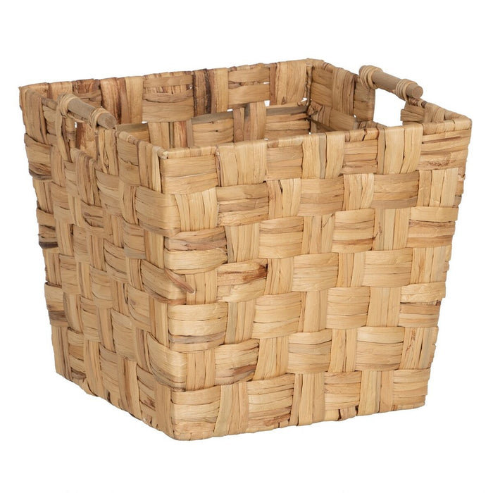 Beige Natural Fiber Basket Set 40 x 40 x 35 cm (3 Units)