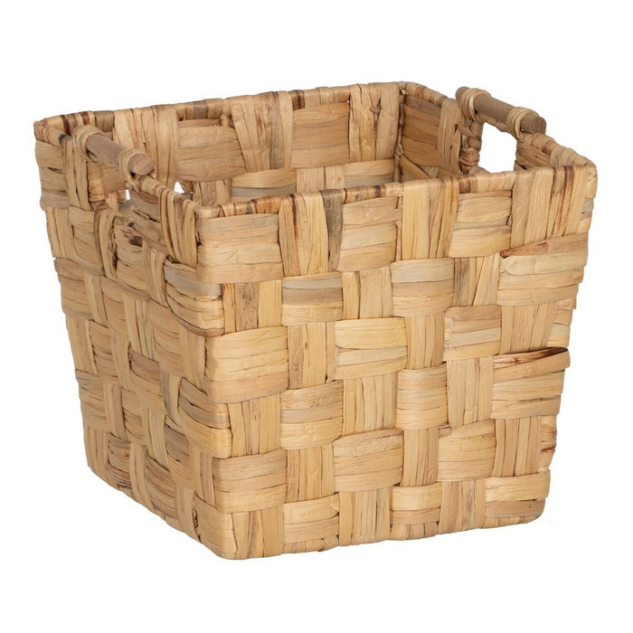 Beige Natural Fiber Basket Set 40 x 40 x 35 cm (3 Units)