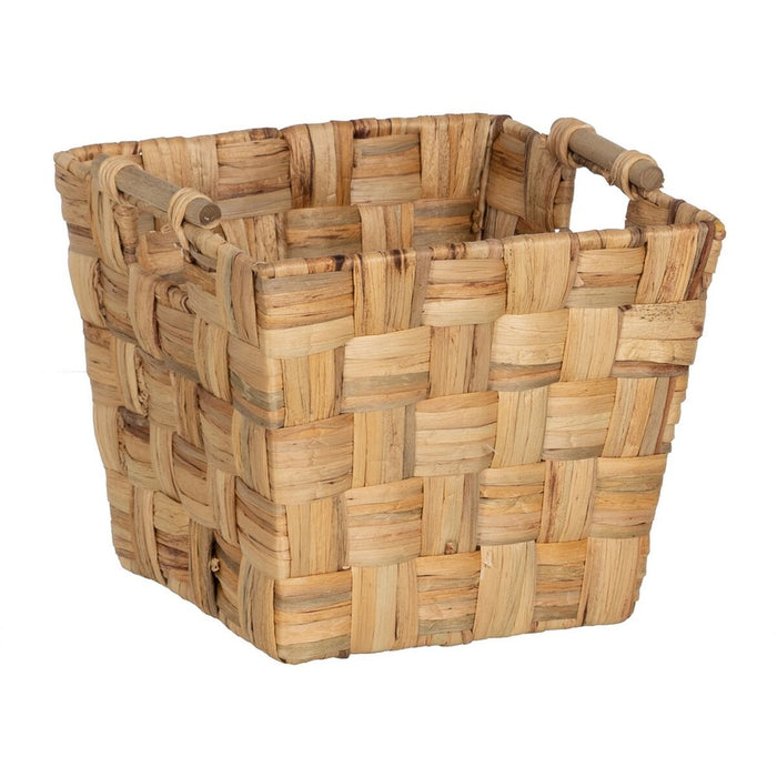 Beige Natural Fiber Basket Set 40 x 40 x 35 cm (3 Units)