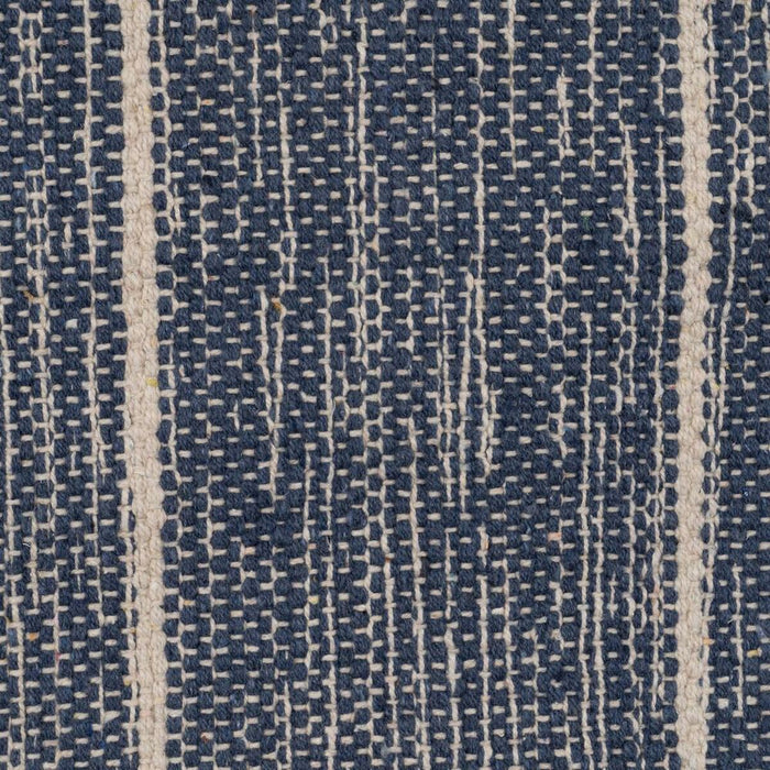 Alfombra Azul Blanco 70 % algodón 30 % Poliéster 120 x 180 cm