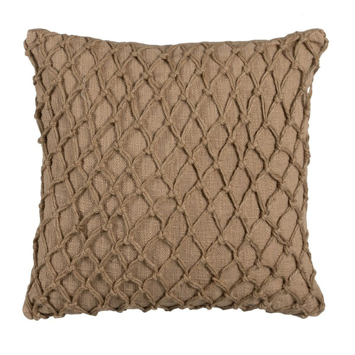 Brown Cotton Cushion 45 x 45 cm