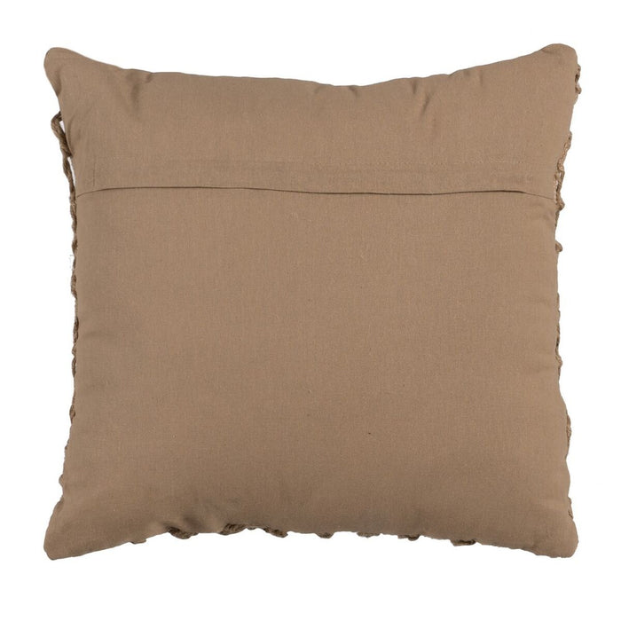 Brown Cotton Cushion 45 x 45 cm