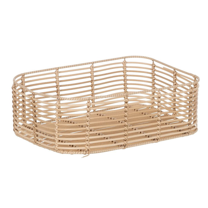 Natural Resin Basket Set 40 x 30 x 13 cm (3 Pieces)