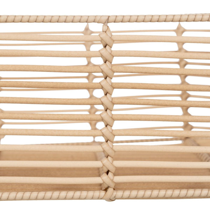Natural Resin Basket Set 40 x 30 x 13 cm (3 Pieces)